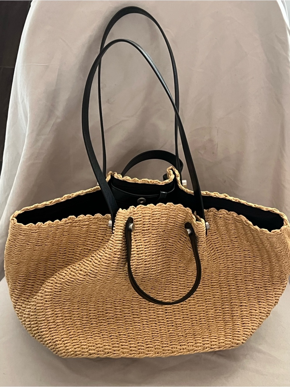 AllSaints ALLINGTON WOVEN TOTE BAG $199 NEW - Picture 7 of 10